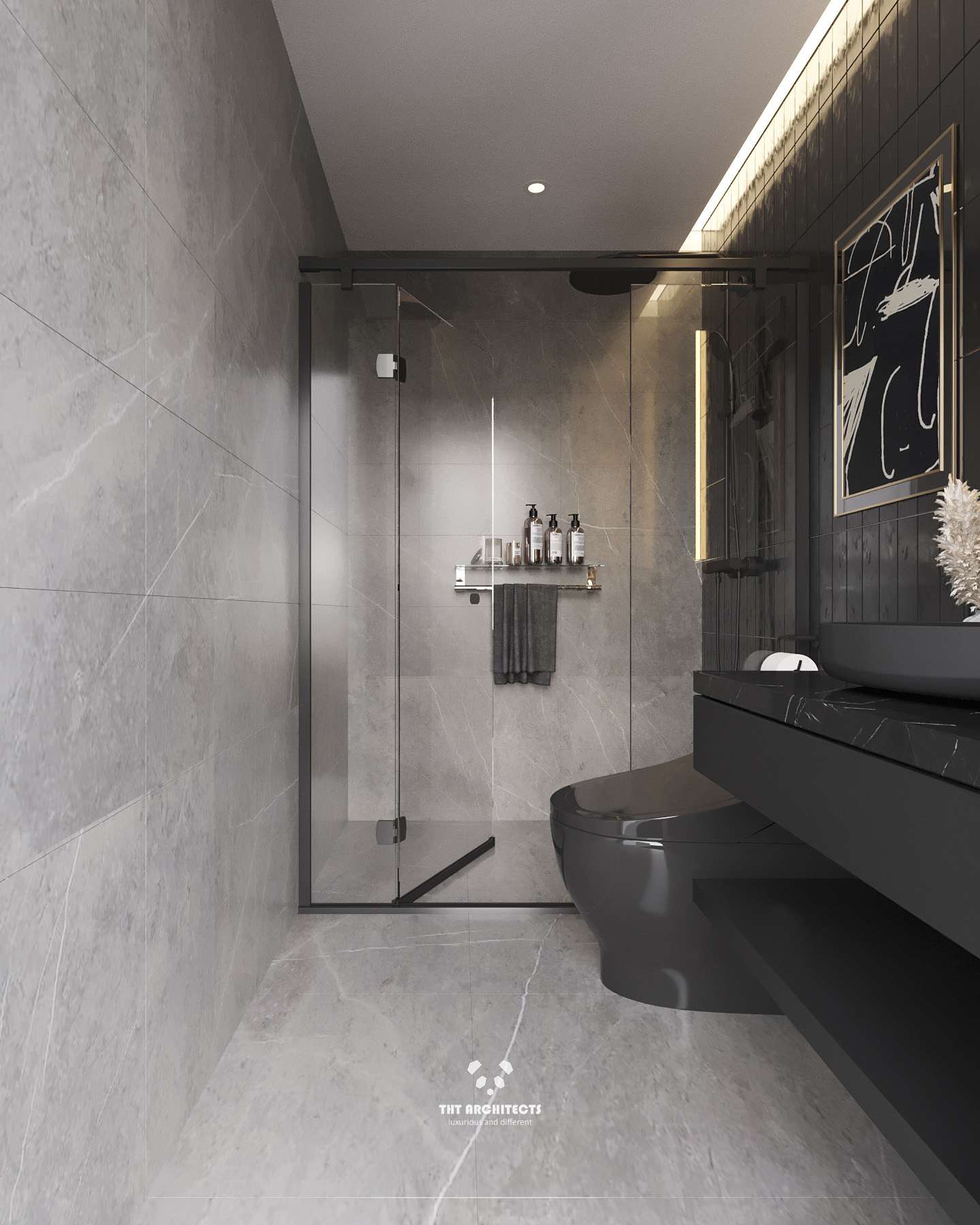 tht architects - Nhà Phố Thủ Đức - WC phòng khách 02